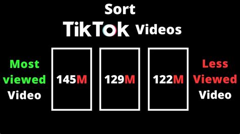 sort for tik tok|sort tiktok by most recent.